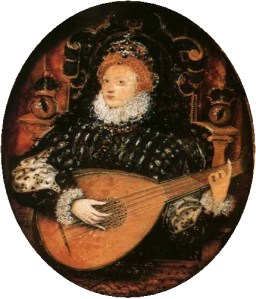 queen elizabeth I lute playing hilliard